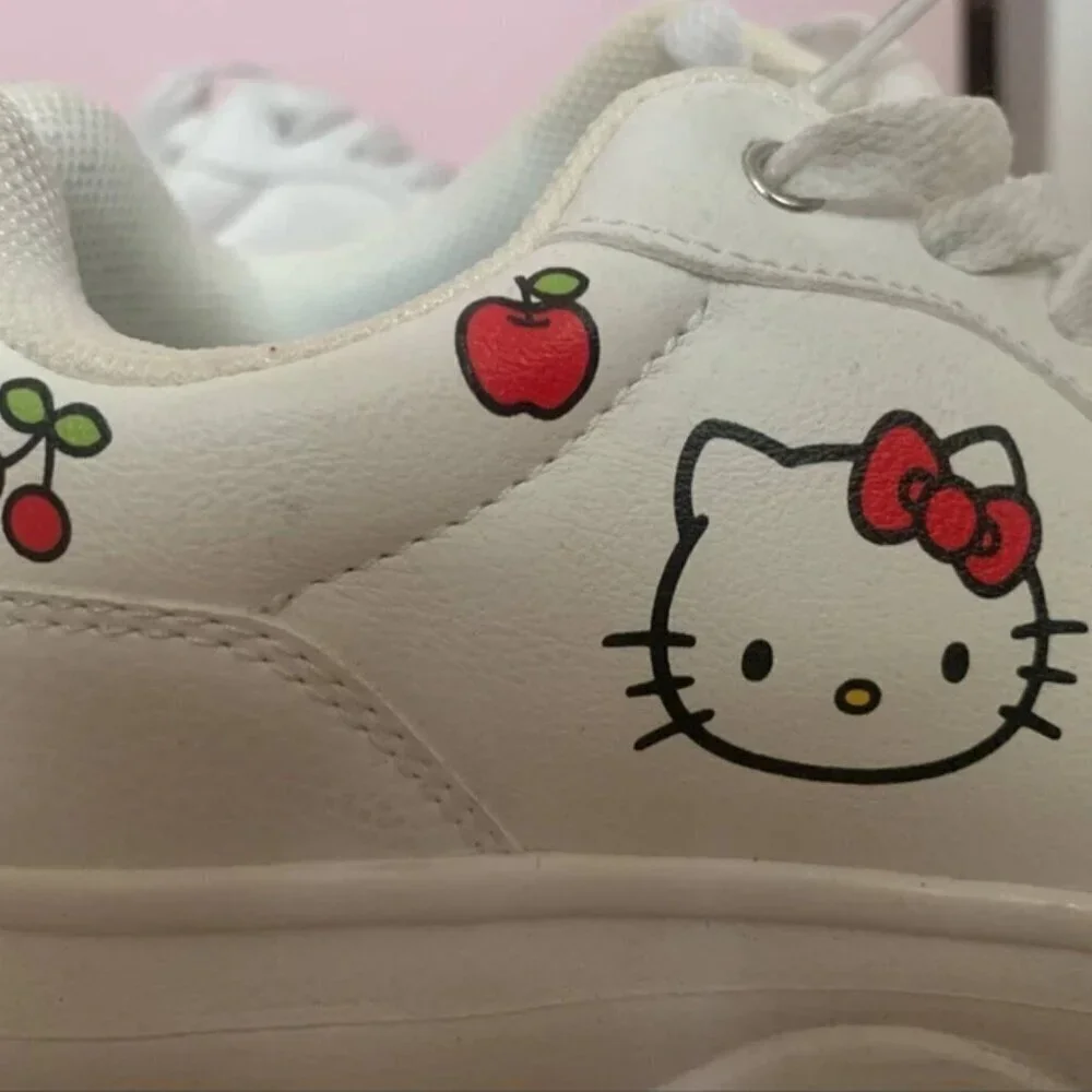 Cute Sanrio Primark x Hello Kitty Cherries Platform Sneaker Shoes US 6